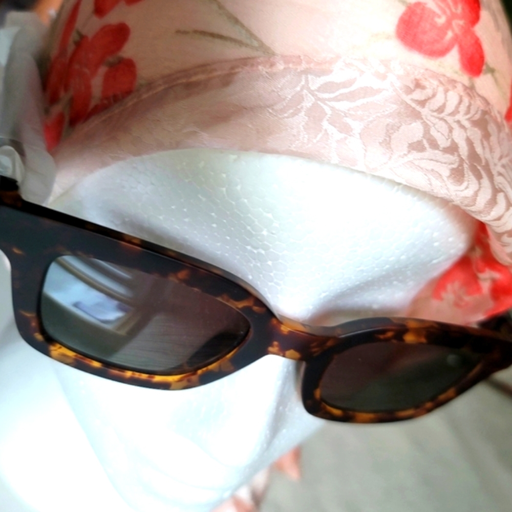 NWT Adidas Women's Square Tortoiseshell Frame and Green Lenses Sunglasses